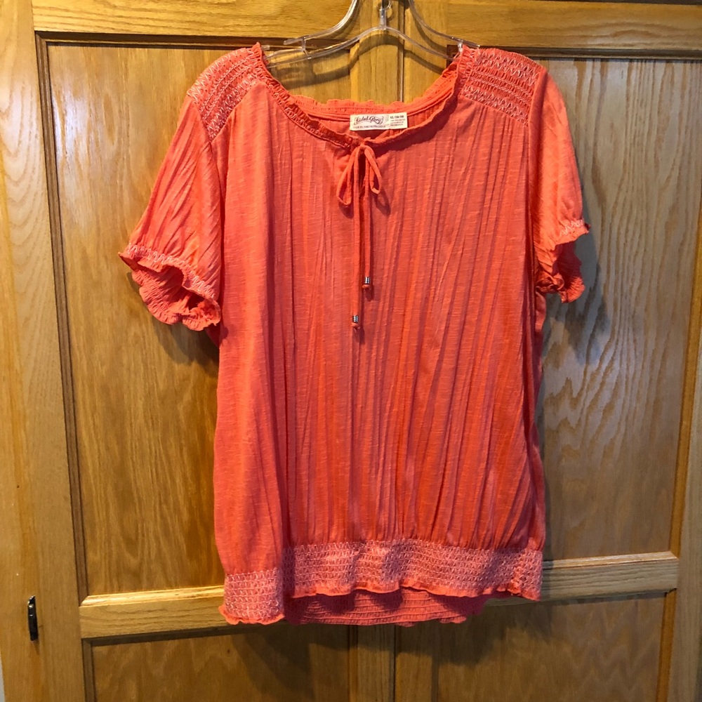 New XLcoral blouse